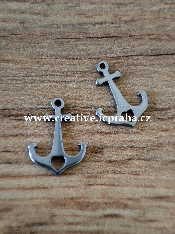 přívěšek Kotva 15x11x1mm - ocel 304